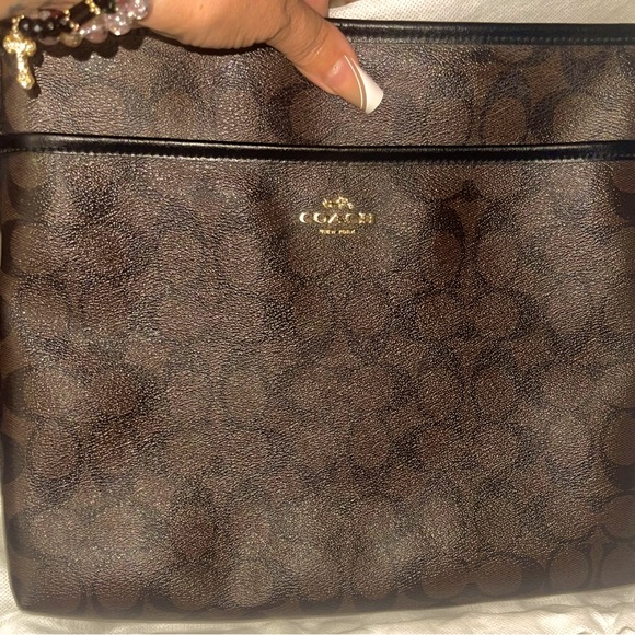 Coach monogram large leather Crossbody bag - Picture 4 of 8